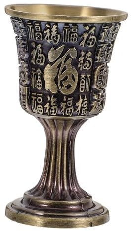 MAGICLULU Cáliz De Latón Retro Con Diseño De Copa En Forma De Corazón Para Cóctel Decoración Del Hogar Boda Halloween