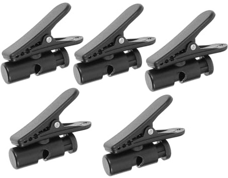 GALPADA 5 Piezas Clip de Cable para Auriculares Organizador de Cuerda de Micrófono de Clips Ajustables para Sujetar Cables Fijación Superficies PC Duraderos Interior y Exterior