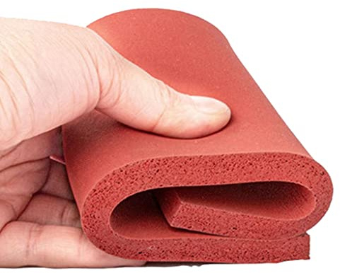 YDHSIKK Sponge board Press Mat, Silicone Pad Super Soft Sponge Foam Board High Temperature Resistant, 1pcs(500 x 500 x 3mm)