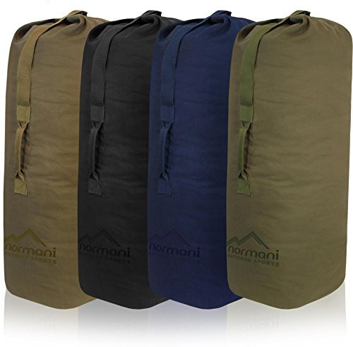 normani Klassischer US Seesack 60 Liter Canvas Baumwolle Classic Sea I Farbe Navy