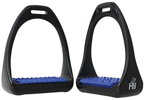 hyjump Compositi Reflex Étrier Fers, adultes 12,1cm anti-chocs, bleu