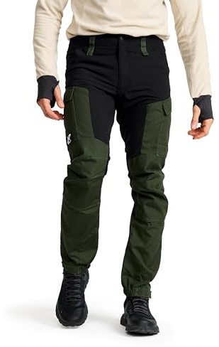RevolutionRace RVRC GP Pants para Hombre, Pantalones Cargo, Senderismo, Forest Green, XXL