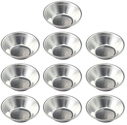 SEIWEI Stampo in Alluminio Antiaderente per Torte, Muffin, Cupcake, Budini - Utensili da Cucina per Crostate, Quiche, Torte alla Frutta, Cioccolato (10 Pezzi)