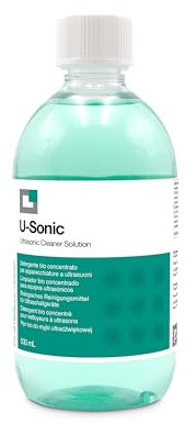 ERRECOM U-Sonic, Limpiador Concentrado para Equipos Ultrasónicos para Limpieza Intensiva y Delicada de Joyas, Gafas, Ortodoncia, Pequeños Accesorios, Componentes Mecánicos, 500 ml