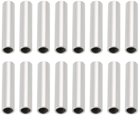 Create idea 500 manicotti a crimpare per lenza da pesca, diametro interno 1,4 mm, lunghezza 8 mm, maniche a crimpare in rame, per esche da mare, barca, piattaforma, pesca