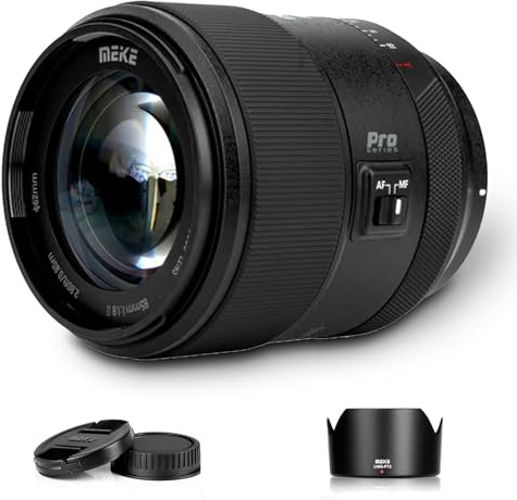 Meike 85mm f1.8 Pro II E-Mount STM Full Frame Medium Telephoto Auto Focus Prime Portrait Lens for Sony E-Mount Cameras A7R A74 A7R4 A7C A7III A7RII A7RIII A7SIII A7SII A9 A6600 A6500 A6400 A6300