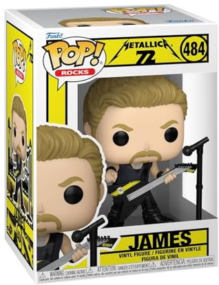Funko Pop! Rocks: Metallica – James Hetfield – (72S) – vinylsamlarfigur – presentidé – officiella handelsvaror – leksaker för barn och vuxna – musikfans – modellfigur för samlare