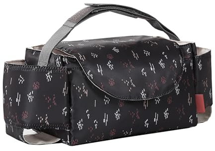 Barnvagnsarrangör, Barnvagn Caddy med Kopphållare Baby Barnvagn Blöja Väska Multifunktionell med Kopphållare Universal Barnvagnsorganisatör Passar de Flesta Barnvagnar (Svart & prickar)