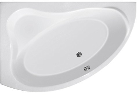 HAK ORAKEL 150x90(101) x38cm, Freistehende Acryl Badewanne, Weiß, Modern, Glatte Oberfläche (Standard), Mit Wannenschürze und Wannenfüssen