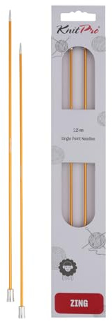 KnitPro Agujas Zing de una Sola Punta de 40 cm | 2,25 mm