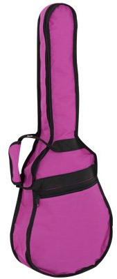 FUNDA GUITARRA CLASICA - Ortola (20B) Funda de Guitarra (Color fucsia) Mochila (Asa) 101x38x28x11 cm.