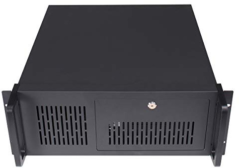 JUSTOP 4U 500 V2 Rackmount Server Case 500mm Deep ATX/Micro ATX/Mini ITX Chasis, 2x USB 2x 5.25” External Bay Lockable, 1x 120mm Fan Included