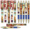 Pens Set of 12 Famous London Icons Pictures Design UK London British Souvenir Union Jack Collectable Gift