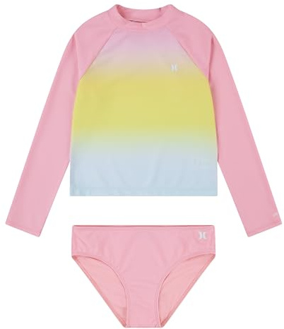 Long Sleeve Rash Guard 2-Piece Swimsuit