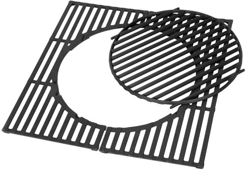 Gusseisen Grillroste für Charbroil 463250212 463633316 463672416, Grillrosteinsätze Grillschalen Pizzastein Grillzubehör für Char-broil G460-0500-W1 G309-0019-W2 463631410 46331410 25141 4 Stk