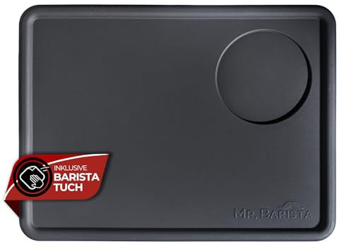 Mr. Barista® Tampermatte flach 15x20cm - professionelle Barista Silikonmatte für Siebträger - rutschfest