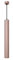 SEMANHUAOZ Plafonnier LED 3 W à suspension moderne en forme de cylindre en or rose avec cordon réglable – Mini spot à tube long for îlot de cuisine, salle à manger, bar (4000 K, 30 cm)(Color:Neutral l