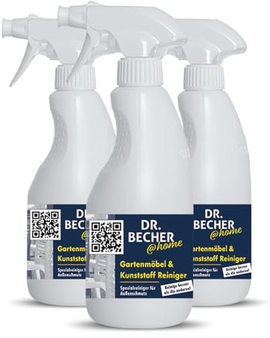 DR.BECHER @home Gartenmöbel & Kunststoff Reiniger - Effektiver Reiniger für Gartenmöbel und Kunststoffe - Entfernt hartnäckigen Außenschmutz von
