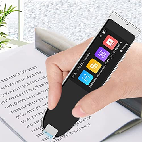 OLSKFUH Bolígrafo Traductor De Voz Inteligente | Bolígrafo Traductor De 111 Idiomas | Bolígrafo Traductor De Voz | Bolígrafo Diccionario Sin Conexión De 11 Idiomas | Voz Y Escane,B