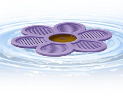 Abbeveratoio galleggiante per api, abbeveratoio floreale da 19,5 cm, a forma di fiore, abbeveratoio per farfalle, per esterni, giardino, patio, stagno, fattoria