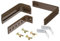 Emsa Blumenkastenhalter, Universal passend, Tragkraft 50 kg, Dunkelbraun, Vario, 5957002400