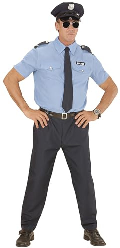 W WIDMANN MILANO Party Fashion - Costume policier, sergent, homme de loi, commissaire, uniforme, déguisements de carnaval