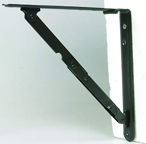 ÉTAGÈRE PLIABLE EN ACIER VERNI NOIR ART. 656 TAILLE : 300 X 300 mm