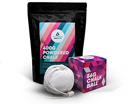 Chalk Set. 400g Chalk Powder & Chalk Ball 56g nachfüllbar. Magnesiumcarbonat zum Klettern, Bouldern & Kraftsport