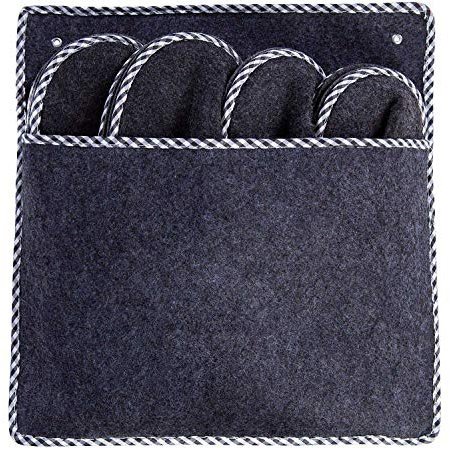 ONVAYA Premium Gästepantoffel grau | 4er Set | Gästehausschuhe | Pantoffeln | Hausschuhe | Filzpantoffel …