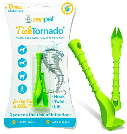 ZenPet Tick Remover Tool for Dogs Cats People Tick Twister Alternative Easy Tick Removal Tweezers Set Flea Tick Prevention Dog Camping Summer Essentials Safe Tick Removers Value Pack