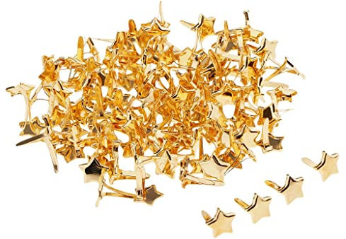 Hellery 50/100 Rundkopfklammern Musterbeutelklammern Verschlussklammern, 8x10mm