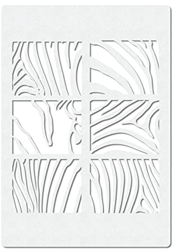 Herterich Products Airbrush stencil för zebra pälsmönster – tatuering och graffiti stencil mall