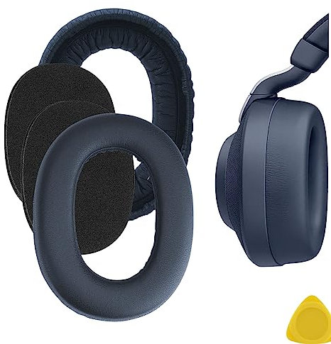 Geekria QuickFit - Almohadillas de repuesto para auriculares Jabra Elite 85H, Evolve2 85 MS, Evolve2 85 UC, almohadillas para auriculares, almohadillas para auriculares, piezas de reparación (azul