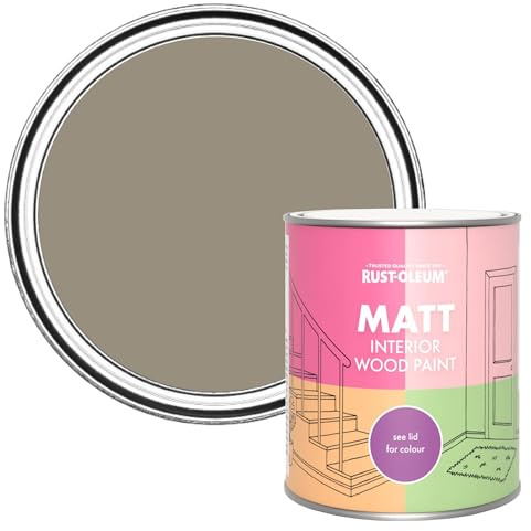 Rust-Oleum Brown Interior Wood Paint in Matt Finish - Cocoa 750ml