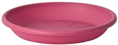 Euro3Plast 148344 Medea Kunststoff Blumentopf Untersetzer 40 cm Ø in rund Farbe: Pink Innen- und Außenbereich
