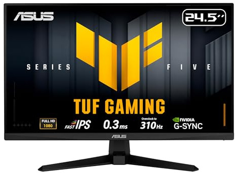 ASUS TUF Gaming VG259QMR5A 25 Inch 1080p 310Hz G-SYNC Gaming Monitor