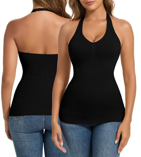Joyshaper Undertröjor damer, bh, shapewear, undertröja, magkontroll, skjortor, v-ringad, body, shaper, skjorta, halterneck, tanktopp