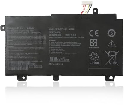 Chinoket B31N1726 Batterie pour Ordinateur Portable ASUS TUF FX504 FX504G FX504GD FX504GE FX504GM FX505 FX505DT FX505DV FX505GT FX505GD FX505GM FX80 FX80G FX80GD FX80GM FX86 B31BN91 A41LK9H