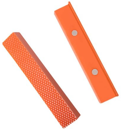 Louttary 6 almohadillas para mordazas magnéticas, protección multiusos para máquinas herramientas de tornillo de banco de metal, estilo sarga