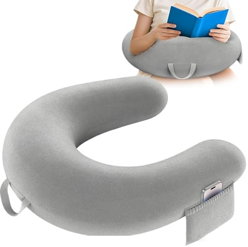 Oreiller LAP Ergonomique - Coussin Assis en Forme de U, Pad de Support Portable | Coussin Confortable pour Les à Domicile Amoureux du Livre de Sol Crocheting Couch Gamers Working Office Burea