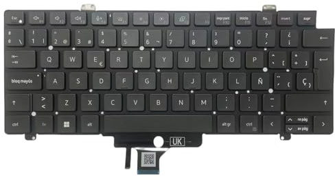 Teclado español de repuesto original para Dell Latitude 5420 5421 5430 5431 5440 7420 7430 7520 7530 0K5XT4 con retroiluminación en español
