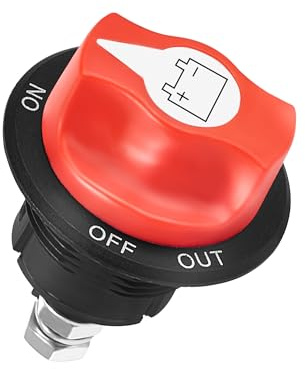 Interruptor de Batería 24V 12V 100A ON-OFF Principal Impermeable Seccionador de Batería con Llave para Coche, Moto, Barco Camión y Vehículos Recreativos
