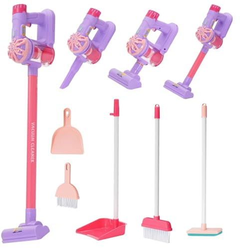 Kit de nettoyage pour jouets pour tout-petits, 9 en 1, costume de soin pour enfants, jusqu'à ce que vous soyez du bon aspirateur, du balai et de la serpillère, ainsi que des jeux de rôle pour enfants