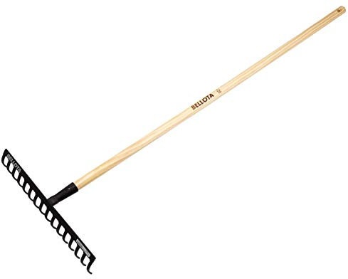 Bellota Madera 950-14 CML-Rastrillo jardín 14 Dientes con Mango 1500 mm