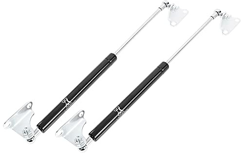 X AUTOHAUX Resorte de Gas Amortiguador Puerta Cocina 2Uds 15 pulg 400N/100LB Negro Coche Elevador Soportes Puntales Gas Resorte