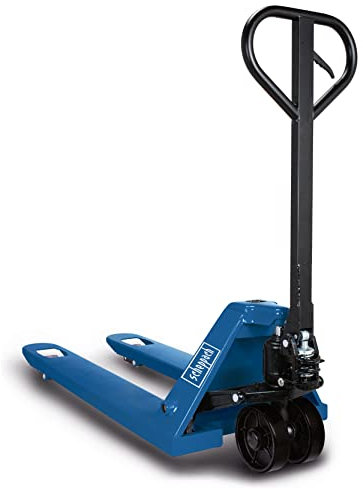 scheppach Hubwagen HW2500 Hubkraft 2500 kg | feine Hubeinstellung | wartungsfreie Hydrauliksteuerung | Stahl-Konstruktion | Lastrollen Ø 80 mm | Lenkräder Ø 180 mm | 2,5t