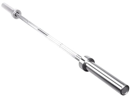 Barra Olímpica Viok Sport 2,20m - 20kg para Musculación - Entrenamiento de Fuerza y Potencia - Carga Máxima 700Lb - Ideal para Gimnasios y Box