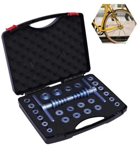 Taozhiyy Zyklenlager Presssatz, Fahrrad Innenlager Press Set aus Alu, Universal Fahrradlager/Naben Montagewerkzeug, Lager Einpresswerkzeug mit Box