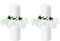 RYMAUP 2 unidades de protección antigoteo para bautizo, protección antigoteo, corona de velas, corona de bautismo, color blanco, para bautizo, pescado, decoración para bautizo, comunión, vela de boda