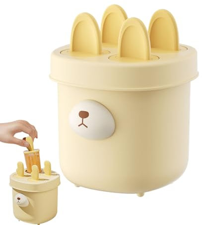 Stampi per con bastoncini, vassoi per congelatore, stampo per cake pop, 14 cm, a rilascio facile, stampi riutilizzabili per frutta, yogurt, budino e dolcetti fatti in casa